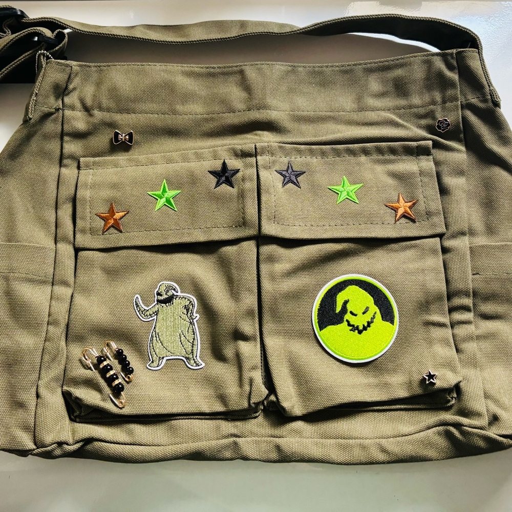 Oogie Boogie Canvas Messenger Bag!